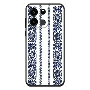Силиконовый Чехол на OnePlus Turbo 6V с картинкой Вышиванки (Синяя вышиванка)