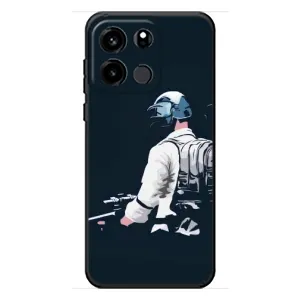 Силиконовый чехол с картинкой "Герой Pubg" на OnePlus Turbo 6V (В экиперовке)