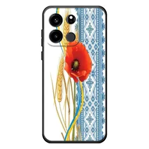 Силиконовый Чехол на OnePlus Turbo 6V с картинкой Вышиванки (Вышиванка с цветком)