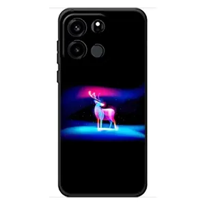 Силіконовий бампер з картинкою звірів для OnePlus Turbo 6V (Яскравий олень)