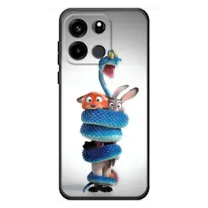 Силиконовый чехол с принтом Зоотрополіс для OnePlus Turbo 6V (Змея Зоо)