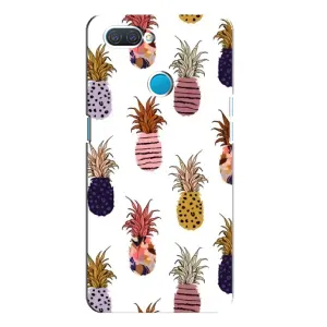 Чехол с изображением вкусной еды для OPPO A12 (Ананасы)
