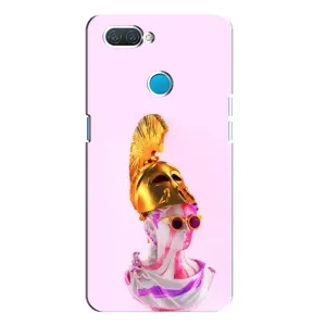 Чехол с Прикольным принтом на OPPO A12 (АРТ Статуя)