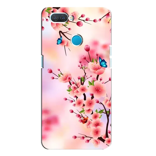 Чехол с рисунком «Бабочки на сакуре» для OPPO A12 Чехол с рисунком «Бабочки на сакуре» для OPPO A12