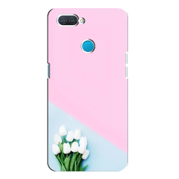Чехол с рисунком «Белые тюльпаны» для OPPO A12