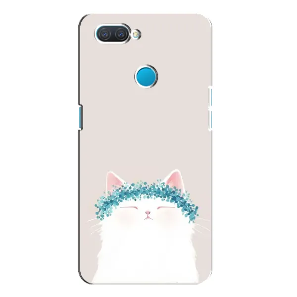 Чехол с рисунком «Белый котик» для OPPO A12 Чехол с рисунком «Белый котик» для OPPO A12