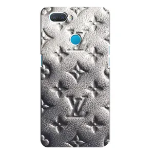 Текстурный Чехол Louis Vuitton для Оппо а12 (Бежевый ЛВ)