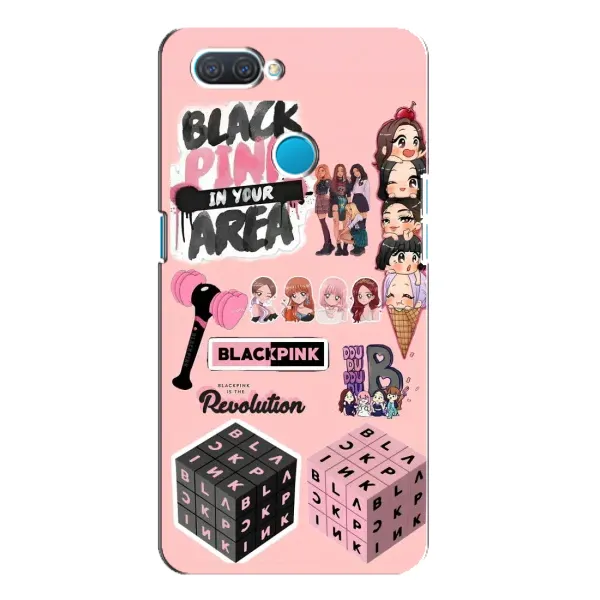 Чехол с рисунком «BLACK PINK коллаж» для OPPO A12