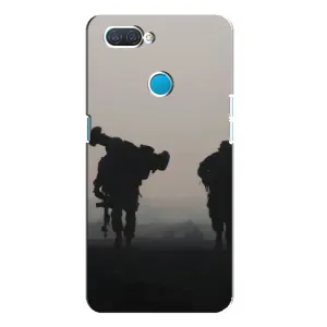 Чехлы на военную тематику для OPPO A12 (Бой солдат)
