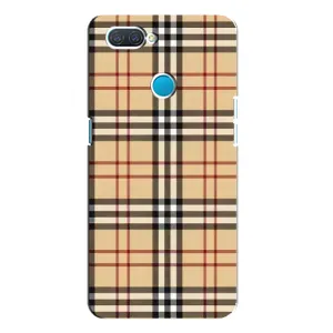 Чехол с рисунком «Burberry стиль» для OPPO A12
