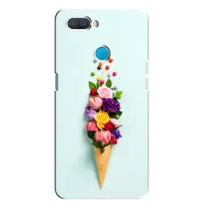 Чохли з тематикою "КВІТИ" на OPPO A12 (Квітка-морозиво)