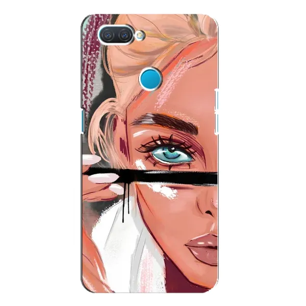 Чехол с рисунком «Девушка и ресницы» для OPPO A12 Чехол с рисунком «Девушка и ресницы» для OPPO A12