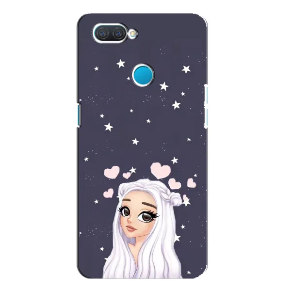 Чехол с рисунком «Девушка и сердечки» для OPPO A12 Чехол с рисунком «Девушка и сердечки» для OPPO A12