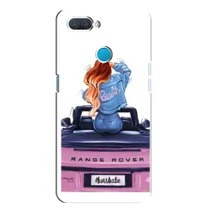 Силиконовый Чехол на OPPO A12 с картинкой Стильных Девушек (Девушка на машине)