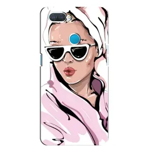 Чехол с картинкой Модные Девчонки OPPO A12 (Девушка в халате)