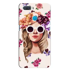 Чехол с картинкой Модные Девчонки OPPO A12 (Девушка в очках)