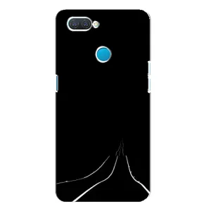 Чехол с картинками на черном фоне для OPPO A12 (Дорога)