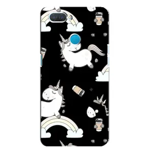 Чохол Unicorn на OPPO A12 (Єдинорог з кавою)