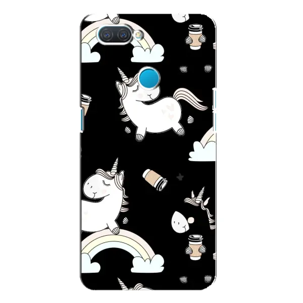 Чехол с рисунком «Единорог с кофе» для OPPO A12 Чехол с рисунком «Единорог с кофе» для OPPO A12