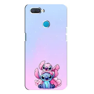 Чохол з малюнком Стіч для OPPO A12 (Ейнджел і Стіч)