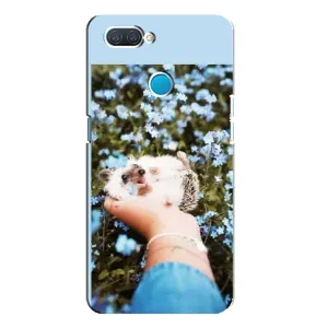 Чехлы с изображением разных животных для OPPO A12 (Ежик на руках)