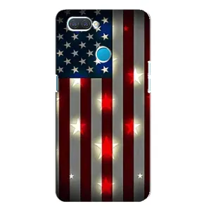 Чехол Флаг USA для OPPO A12 (Флаг США 2)