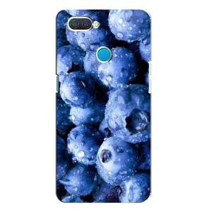Чехол с изображением вкусной еды для OPPO A12 (Голубика)