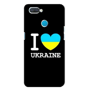 Чехол с Украинской символикой на Оппо а12 (I Love Ukraine)