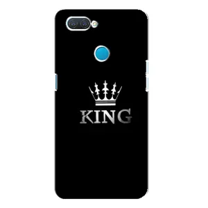 Чехол (Корона на чёрном фоне) для Оппо а12 (KING)