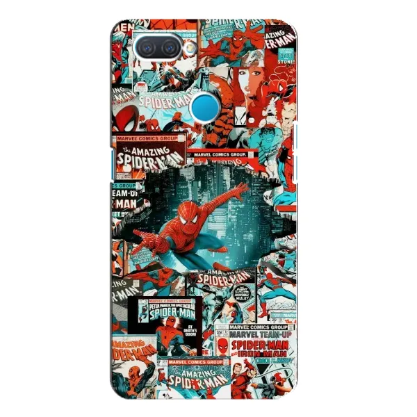Чехол с рисунком «Комиксы Человек Паук» для OPPO A12 Чехол с рисунком «Комиксы Человек Паук» для OPPO A12