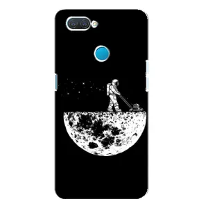 Силиконовый Чехол с принтом "Космонавты" на OPPO A12 (Космонавт)