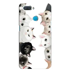 Силиконовый чехол с котиком для OPPO A12 (Коты)
