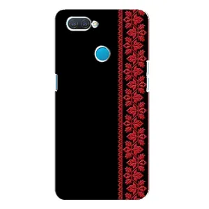 Силиконовый Чехол на OPPO A12 (Красная Вышиванка)