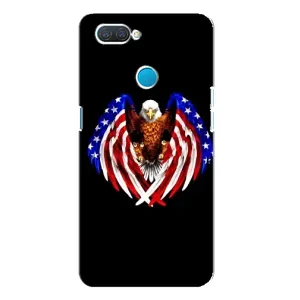 Чехол Флаг USA для OPPO A12 (Крылья США)