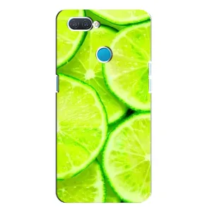Чехол с изображением вкусной еды для OPPO A12 (Лайм)