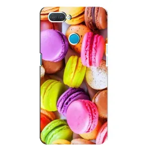 Чехол с изображением вкусной еды для OPPO A12 (Макаруны)