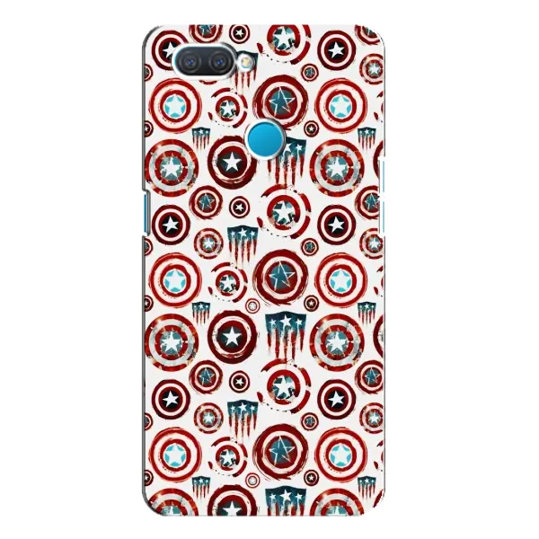 Чехол с рисунком «Марвел щиты» для OPPO A12