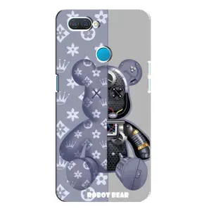 Силиконовый чехол для OPPO A12 (Медведь Louis Vuitton)