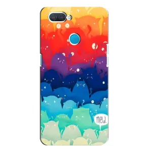 Силиконовый чехол с котиком для OPPO A12 (Mew)