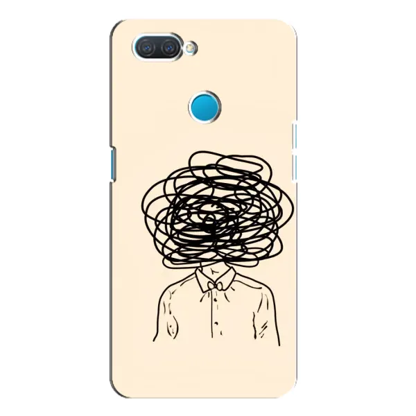 Чехол с рисунком «Мысли» для OPPO A12