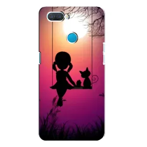 Дівчачий Чохол для OPPO A12 (На гойдалці)