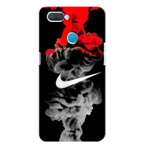 Силиконовый Чехол на OPPO A12 с картинкой Nike (Nike дым)