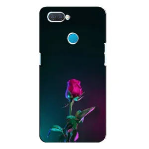 Чохли з принтом Троянд для OPPO A12 (Нічна троянда)