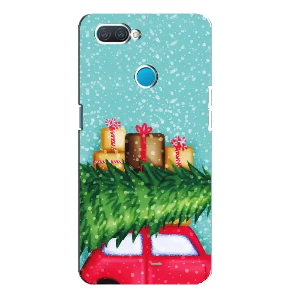 Чехол с рисунком «Новогодние подарки» для OPPO A12