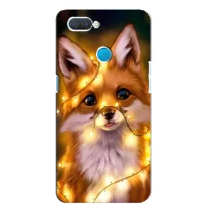 Чехол с Лисичкой для OPPO A12 (Новогодний лисенок)