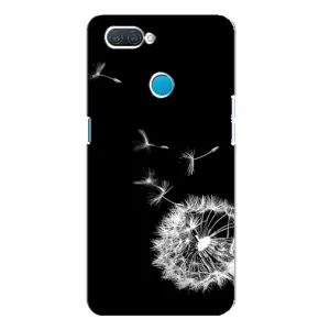 Силіконовий Чохол з кульбабками на OPPO A12 (Кульбабка на чорному)