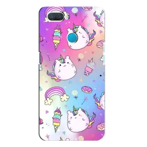 Чохол Unicorn на OPPO A12 (Веселка і Єдинорог)