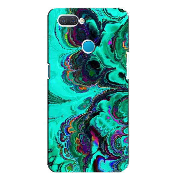 Чехол с рисунком «Салатный мрамор» для OPPO A12 Чехол с рисунком «Салатный мрамор» для OPPO A12