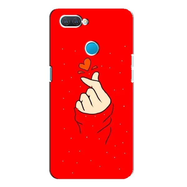 Чохол з малюнком «Сердечко на червоному» для OPPO A12 Чохол з малюнком «Сердечко на червоному» для OPPO A12
