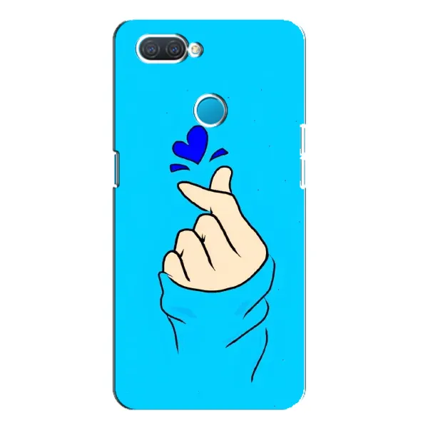 Чохол з малюнком «Сердечко на синоьому» для OPPO A12 Чохол з малюнком «Сердечко на синоьому» для OPPO A12
